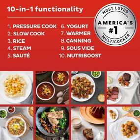 img 2 attached to Instant Pot Pro Plus Wi-Fi Smart 10-In-1, Pressure Cooker, Slow Cooker, Rice Cooker, Steamer, Sauté Pan, Yogurt Maker, Warmer, Canning Pot, Sous Vide, Includes App With Over 800 Recipes, 6 Quart
