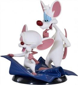img 4 attached to Get Your Hands On The Adorable Pinky & The Brain Q-Fig Figure By QMx WBA-0101 In Multi-Color And 5 Inches!