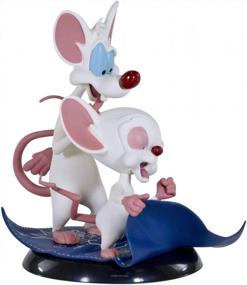 img 2 attached to Get Your Hands On The Adorable Pinky & The Brain Q-Fig Figure By QMx WBA-0101 In Multi-Color And 5 Inches!