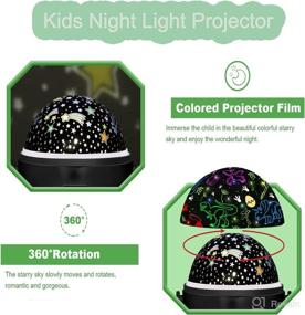 img 1 attached to 🦖 Dinosaur and Truck Toy Set with Night Light Projector - Ideal for 2-9 Year Old Boys and Girls, Suitable for Children Age 1-7 Years - Enhancing Toddlers' Imagination and Creativity