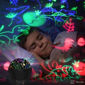 img 3 attached to 🦖 Dinosaur and Truck Toy Set with Night Light Projector - Ideal for 2-9 Year Old Boys and Girls, Suitable for Children Age 1-7 Years - Enhancing Toddlers' Imagination and Creativity