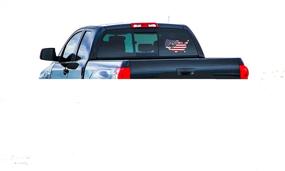 img 2 attached to 🦅 Rogue River Tactical Large American Eagle Flag Bumper Sticker: Show Your Patriotic Spirit and Support US Military with this USA Outline Decal for Car, Truck, RV, SUV, and Boat