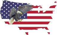 🦅 rogue river tactical large american eagle flag bumper sticker: show your patriotic spirit and support us military with this usa outline decal for car, truck, rv, suv, and boat логотип