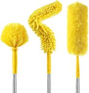 🧹 high reach duster kit - 17ft extension pole, newliton 3-in-1 chenille, microfiber & cobweb duster, indoor & outdoor bendable cleaning set logo