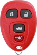 🔑 discover the keylessoption red car key fob replacement: 15912859 remote control entry system логотип