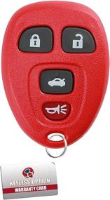 img 1 attached to 🔑 Discover the KeylessOption Red Car Key Fob Replacement: 15912859 Remote Control Entry System