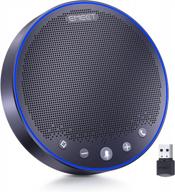 emeet m3 conference speaker and microphone with advanced 360° ai voice pickup, 18-hour talk time, and daisy chain for up to 20 people - ideal for zoom and teams meetings logo