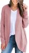 women's chunky cable knit cardigan - nulibenna long sleeve open front cozy sweaters oversized loose soft kimono outwear logo