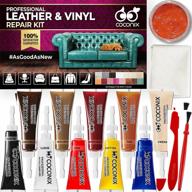 🧭 coconix vinyl and leather repair kit: ultimate solution for furniture, jackets, sofas, car seats, and more! easy instructions to restore any color, material, and style - bonded, italian, pleather, genuine logo