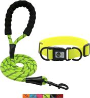 nimble dog collar and leash bundle: sturdy reflective leash and waterproof training collar for medium to large dogs logo