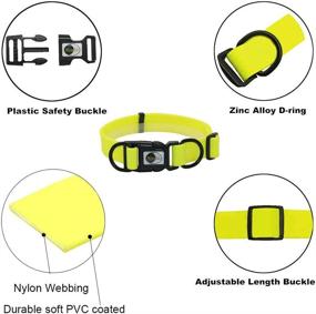 img 2 attached to NIMBLE Dog Collar and Leash Bundle: Sturdy Reflective Leash and Waterproof Training Collar for Medium to Large Dogs