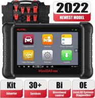 🔧 autel maxidas ds808k diagnostic scanner: upgraded ds708 mp808, bi-directional control, 30+ services, vag guided, ecu coding, reflash hidden function, oe-level all system diagnosis + $200 value adaptors logo