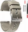 18mm 20mm 22mm 24mm quick release nylon weaved watch strap for men and women - classic replacement watch bands. logo