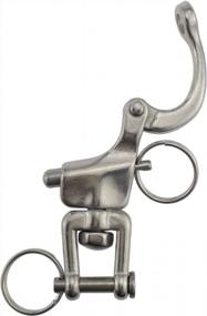 img 2 attached to Pair Of 2-3/4Inch Jaw Swivel Snap Shackles In 316 Stainless Steel For Smooth Sailing Of Spinnaker Halyard In Sailboats