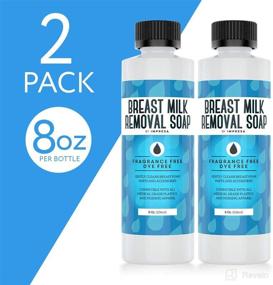 img 2 attached to 🧼 IMPRESA 2-Pack of 8 Oz Breast Milk Removal Soap - Clean Pump Parts, Bottles, Nipples & Nursing Apparel - 16 Total Ounces - Fragrance-Free, Dye-Free - Made in USA