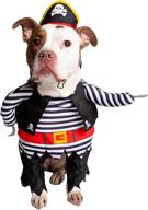 🐶 pet krewe dog pirate costume set - includes arms, pirate hat, tunic, and cape for christmas holidays, parties, photoshoots - ideal dog lover's gift, sizes: small/medium/large/x-large логотип