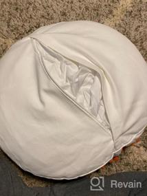 img 8 attached to Напольная подушка в стиле бохо-шик: красочная круглая подушка с вышивкой для стильной медитации и декора гостиной и спальни