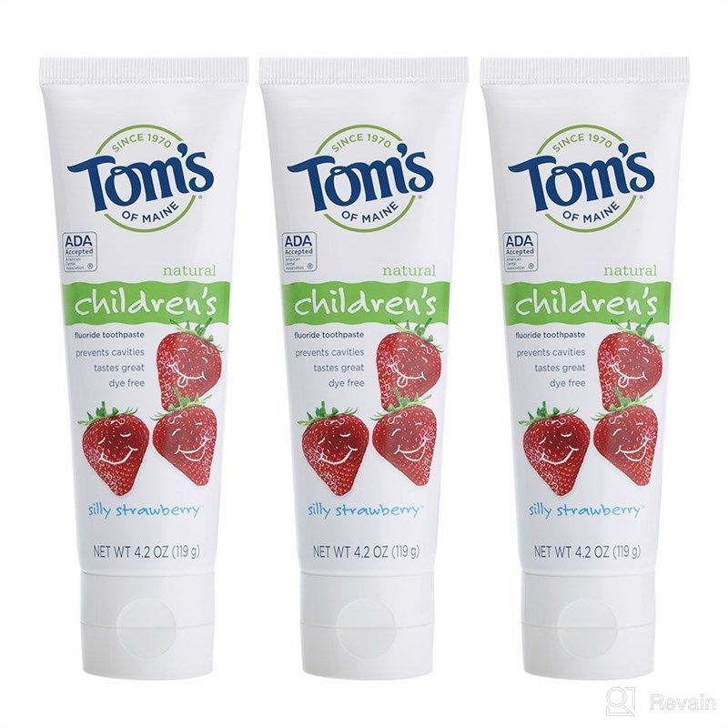 toms maine anticavity toothpaste strawberry oral care via children's dental careロゴ