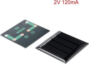 img 3 attached to 🌞 High Efficiency uxcell 5Pcs 2V 40mA Poly Mini Solar Cell Panel Module for DIY Light Toys Charger - 40mm x 40mm