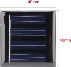 img 2 attached to 🌞 High Efficiency uxcell 5Pcs 2V 40mA Poly Mini Solar Cell Panel Module for DIY Light Toys Charger - 40mm x 40mm