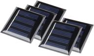 🌞 high efficiency uxcell 5pcs 2v 40ma poly mini solar cell panel module for diy light toys charger - 40mm x 40mm logo