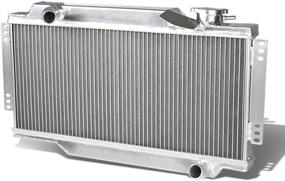 img 1 attached to 🚗 Enhance Your Vehicle's Cooling System with DNA Motoring RA-TRIUM64-2 2-Row Full Aluminum Radiator