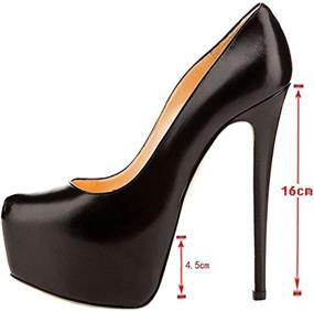 img 2 attached to 👠 Yolkomo Stiletto Platform Fashion Women's Shoes - Invisible Pumps