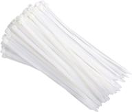 🔒 premium pasow 10 inch white cable zip ties - heavy duty self-locking nylon wire ties for cables, pack of 100 logo