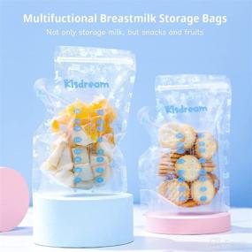 img 3 attached to 🍼 Premium Breastmilk Storage Bags: 100 Count 8OZ - Pre-Sterilized BPA-Free, Convenient Labeling, Space Saving