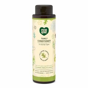 img 4 attached to EcoLove - Natural Conditioner For All Hair Types - Safe For The Whole Family - No SLS Or Parabens - With Organic Cucumber Extract - Vegan And Cruelty-Free, 17.6 Oz