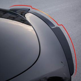 img 1 attached to Enhance Your Tesla Model Y'S Performance With Xipoo Fit Spoiler Trunk Wing - 2020-2022 Model Y Accessories (Black)
