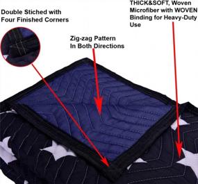 img 1 attached to Versatile SOMIDE Moving Blanket: Washable And Ideal For Pets, Soundproofing, Hunting And Outdoor Activities