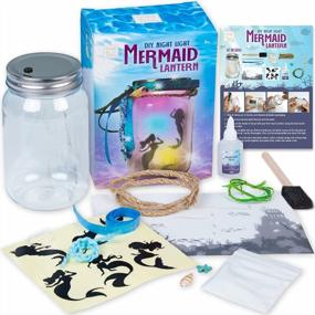 img 2 attached to Mermaid Lantern Night Light Kit - Creative DIY Arts And Crafts Toy Gift For Girls, Ages 6-10+ Years