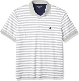 img 3 attached to 👕 Nautica Classic Cotton Sleeve Stripe Men's Shirts - Top-rated Clothing for Style and Comfort