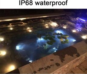 img 3 attached to 4 Pack Of IP68 Waterproof Color Changing Landscape Spotlights With Remote Control For Garden, Tree, Lawn, House, Pool - Ideal Multicolor Outdoor Lighting For Christmas And Year-Round Use