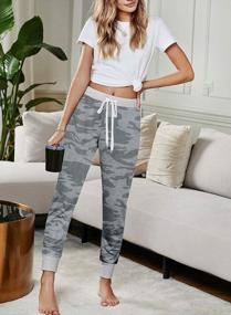 img 2 attached to Sporty Women'S Tapered Joggers With Pockets, Elastic Waist And Drawstring For Running And Casual Wear