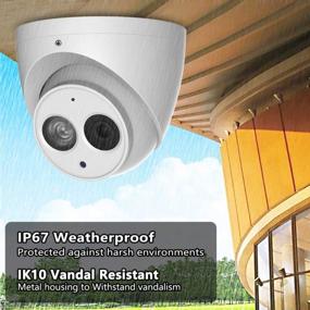 img 1 attached to VIKYLIN 6MP POE Dome Security Camera With Mic And 2.8Mm Lens - Indoor/Outdoor Surveillance System With 165FT IR Night Vision, H.265+, WDR, 3D DNR, IP67 Waterproofing