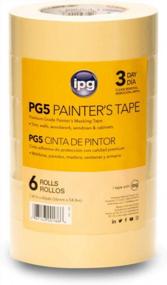 img 4 attached to 6-Pack IPG PG5 3-Day Tan Masking Tape 1.41" X 60 Yd - Bulk Buy!