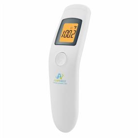 img 4 attached to Одобренный FDA бесконтактный цифровой лобный термометр Amplim для взрослых, детей и младенцев - белый