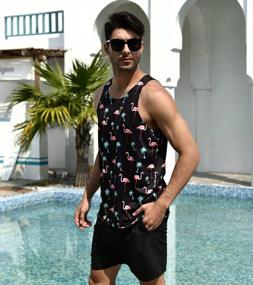 img 2 attached to Men'S Summer Sleeveless Tank Top 3D Printed Graphic Workout Casual Holiday Shirt