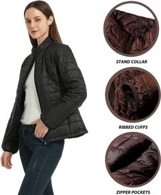 img 1 attached to SUNDAY ROSE Packable Lightweight Quilted Women's Clothing - Coats, Jackets & Vests