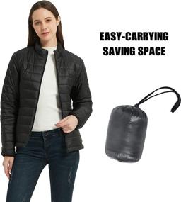 img 2 attached to SUNDAY ROSE Packable Lightweight Quilted Women's Clothing - Coats, Jackets & Vests