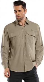 img 2 attached to Stay Cool And Protected: Linlon'S Long Sleeve Safari Shirt For Men, Perfect For Hiking, Fishing, And Travel