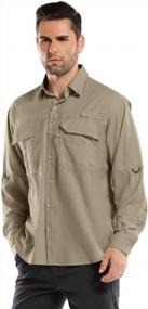 img 3 attached to Stay Cool And Protected: Linlon'S Long Sleeve Safari Shirt For Men, Perfect For Hiking, Fishing, And Travel