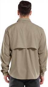 img 1 attached to Stay Cool And Protected: Linlon'S Long Sleeve Safari Shirt For Men, Perfect For Hiking, Fishing, And Travel