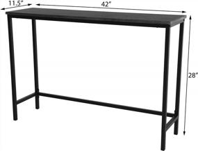 img 1 attached to Modern Console Table For Hallway Entryway Living Room - Zenvida Sofa Table