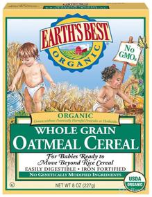 img 4 attached to 🌾 Organic Whole Grain Oatmeal Cereal by Earth's Best - 8 oz.