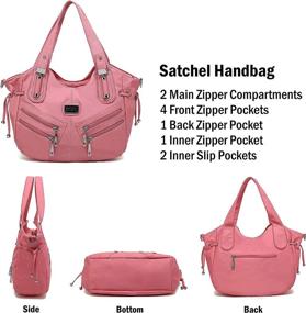 img 1 attached to Плечи Scarleton Zippers Washed Shoulder H147601 Women's Handbags & Wallets and Shoulder Bags