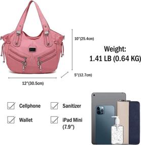 img 2 attached to Плечи Scarleton Zippers Washed Shoulder H147601 Women's Handbags & Wallets and Shoulder Bags