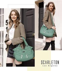 img 3 attached to Плечи Scarleton Zippers Washed Shoulder H147601 Women's Handbags & Wallets and Shoulder Bags